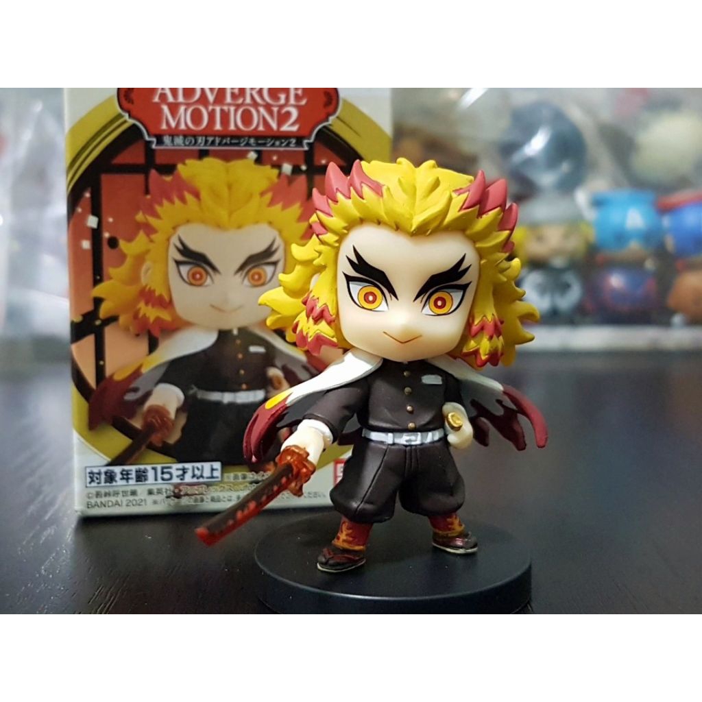 Figure Rengoku Demon slayer original Bandai Adverge motion