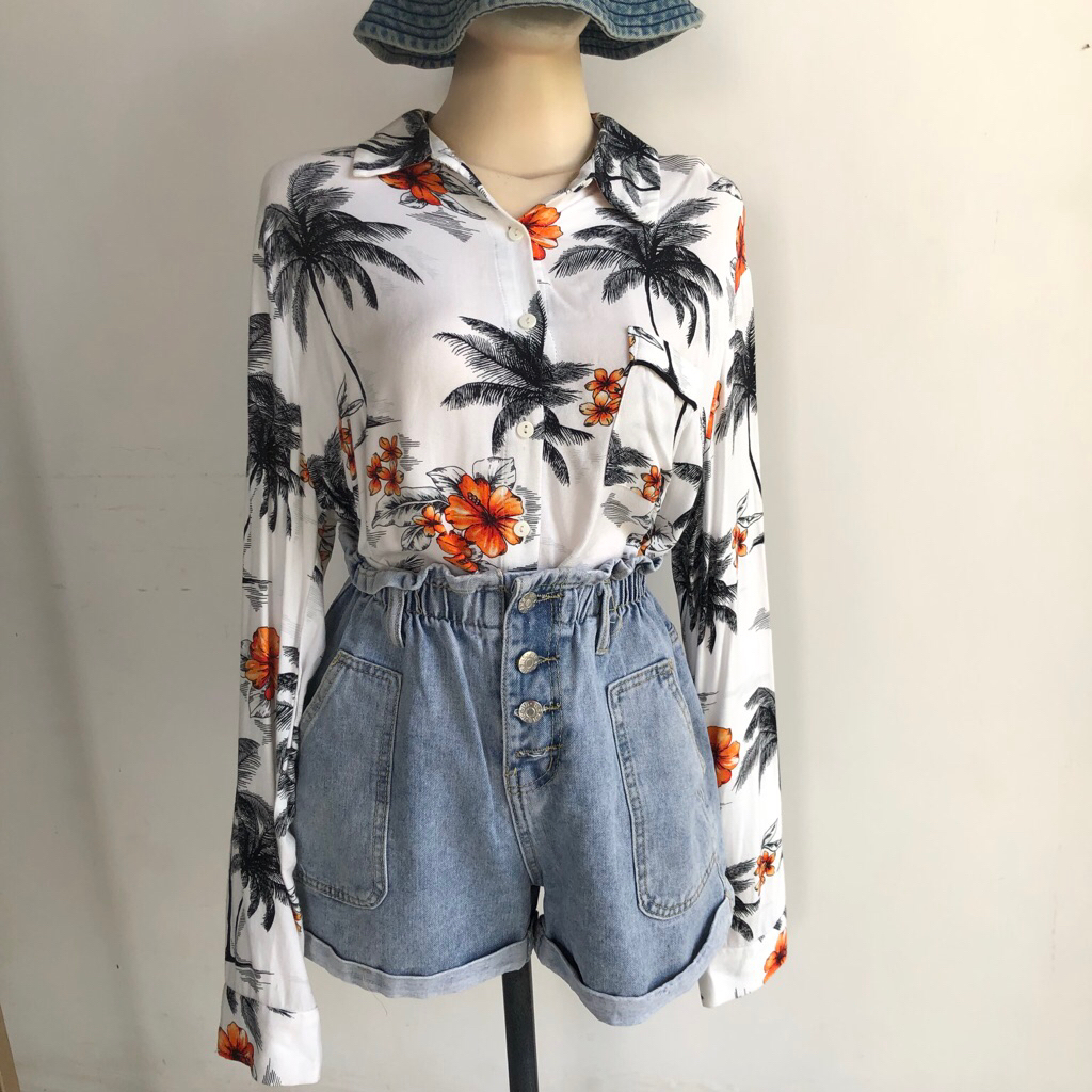 blouse crop forever 21