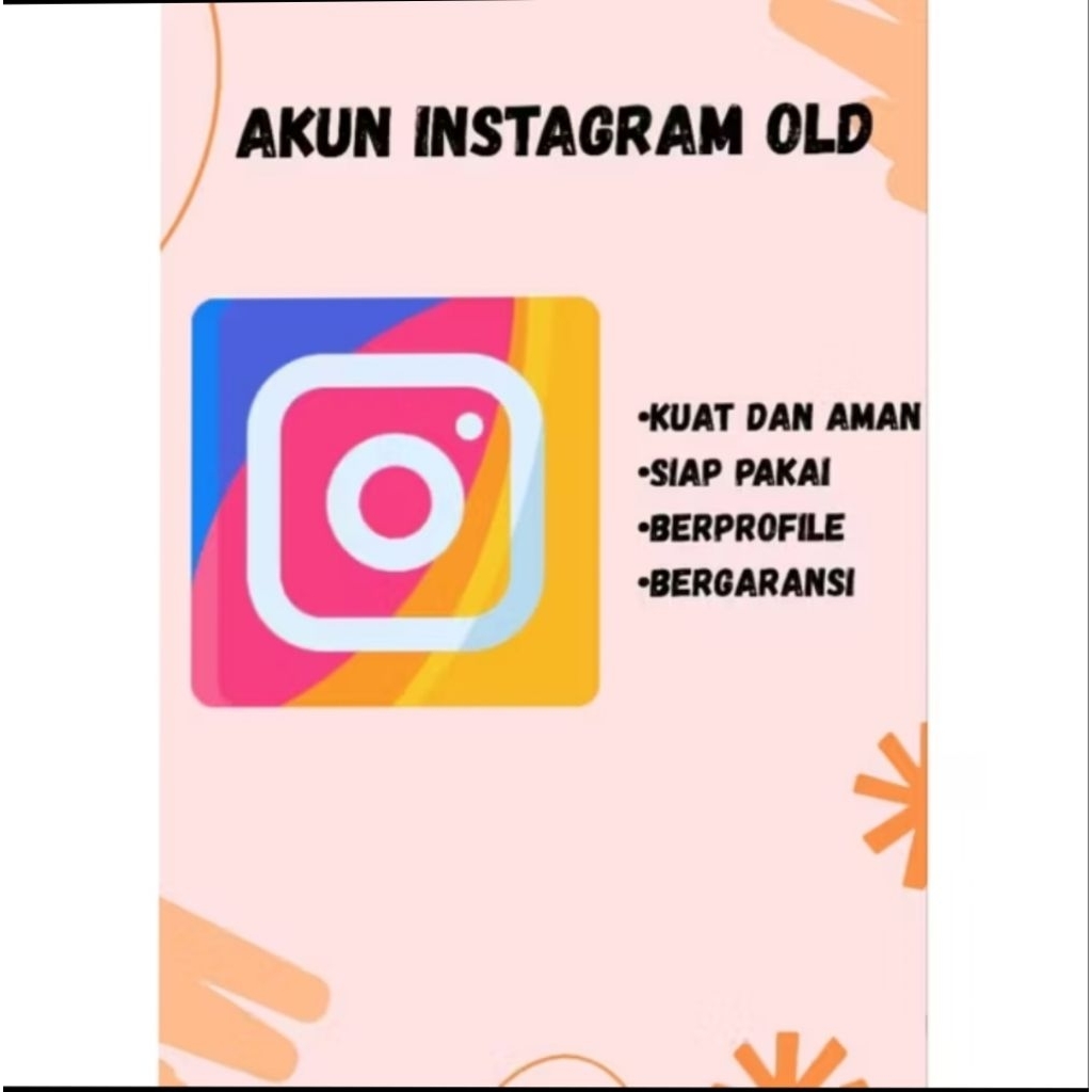 AKUN INSTAGRAM TUA 2FA ON I KUAT & AMAN IBERGARANSI