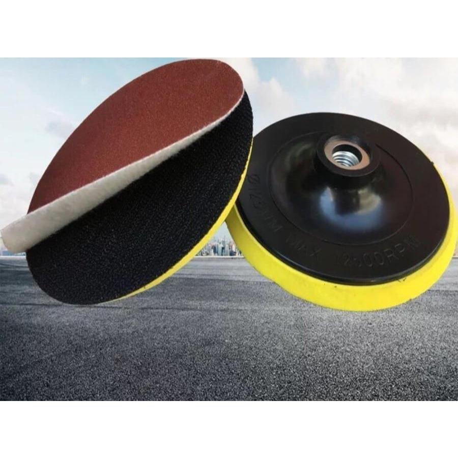 Pad Tatakan Amplas Bulat 5inch/Pad Mesin Poles Bulat 5 inch / Tatakan Amplas Bulat