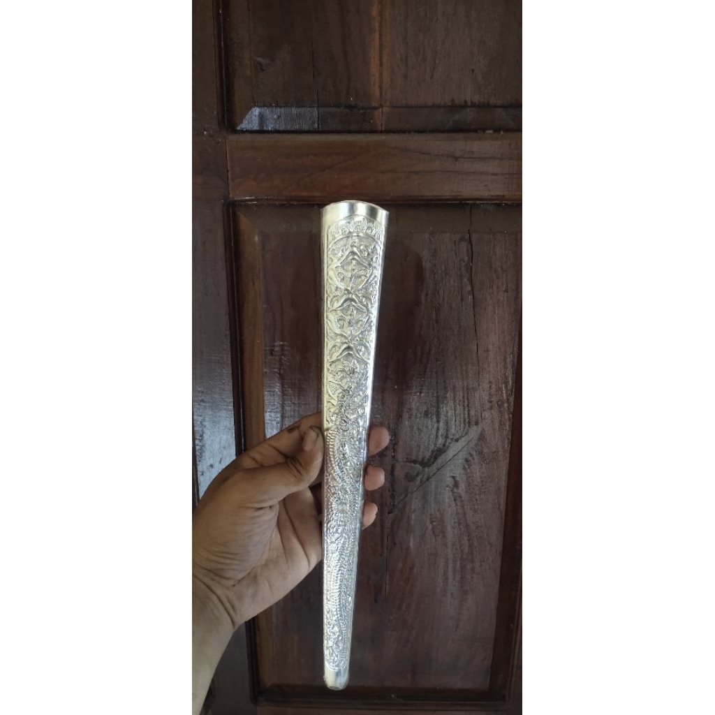 pendok bunton jogja motif naga sepuh perak 0,3mm