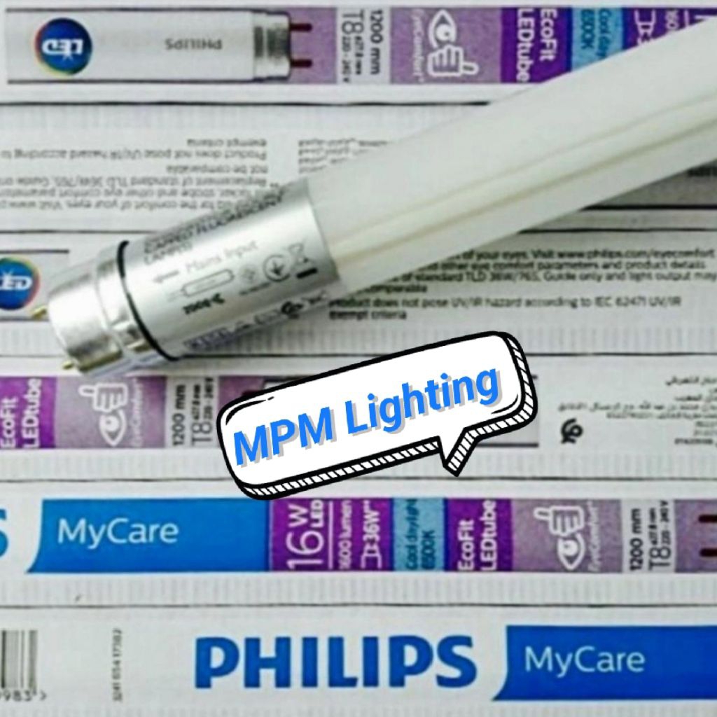 Philips Ecofit Neon T8 LED 10w 18w 6500K 220V / Lampu Neon TL T8 Philips LED Tube 10w 18w 6500K