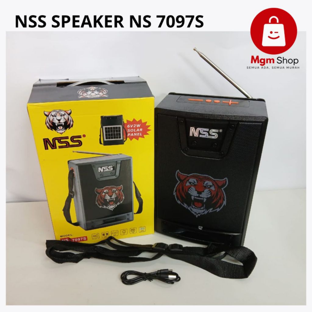 Speaker Wireless RADIO NNS SOLAR NS-7097S Bluetooth Speaker GOOD QUALITY