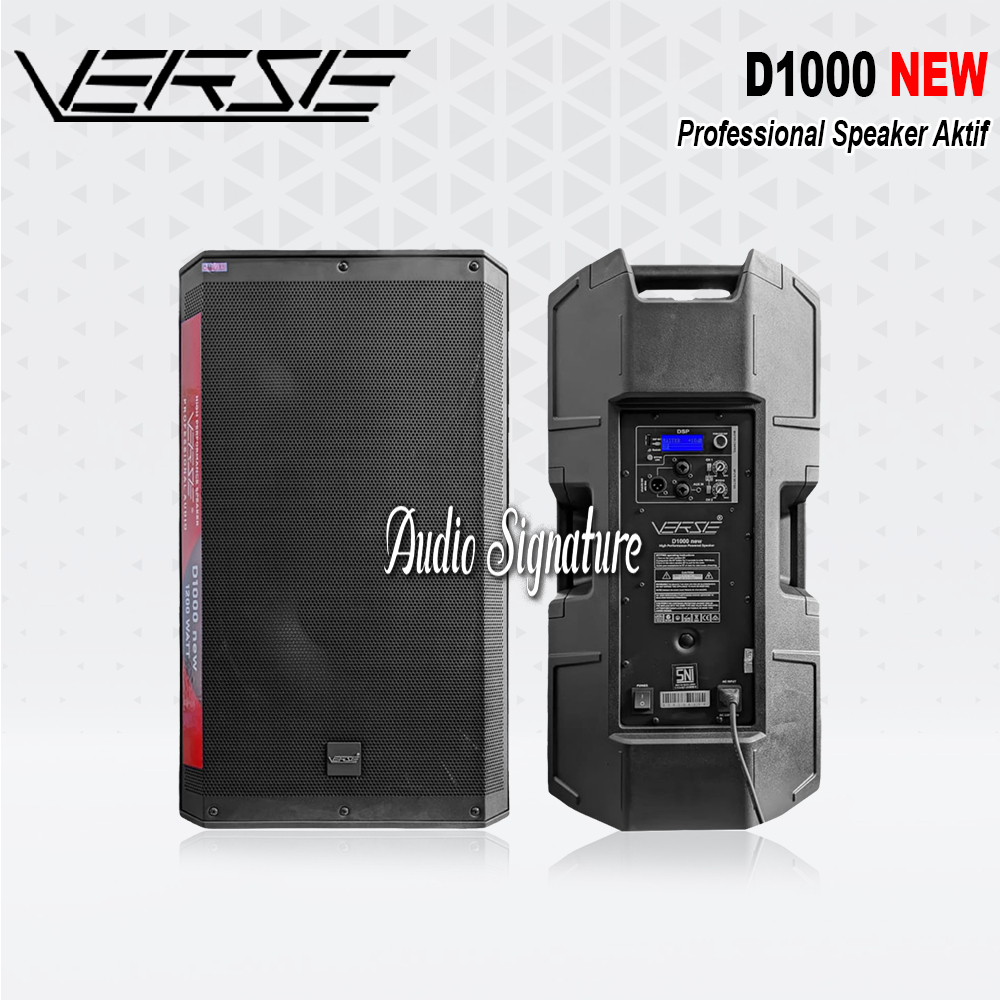 Speaker Aktif 15 Inch VERSE D1000 | D 1000 New DSP 1000 Watt Original Harga 1 Pasang