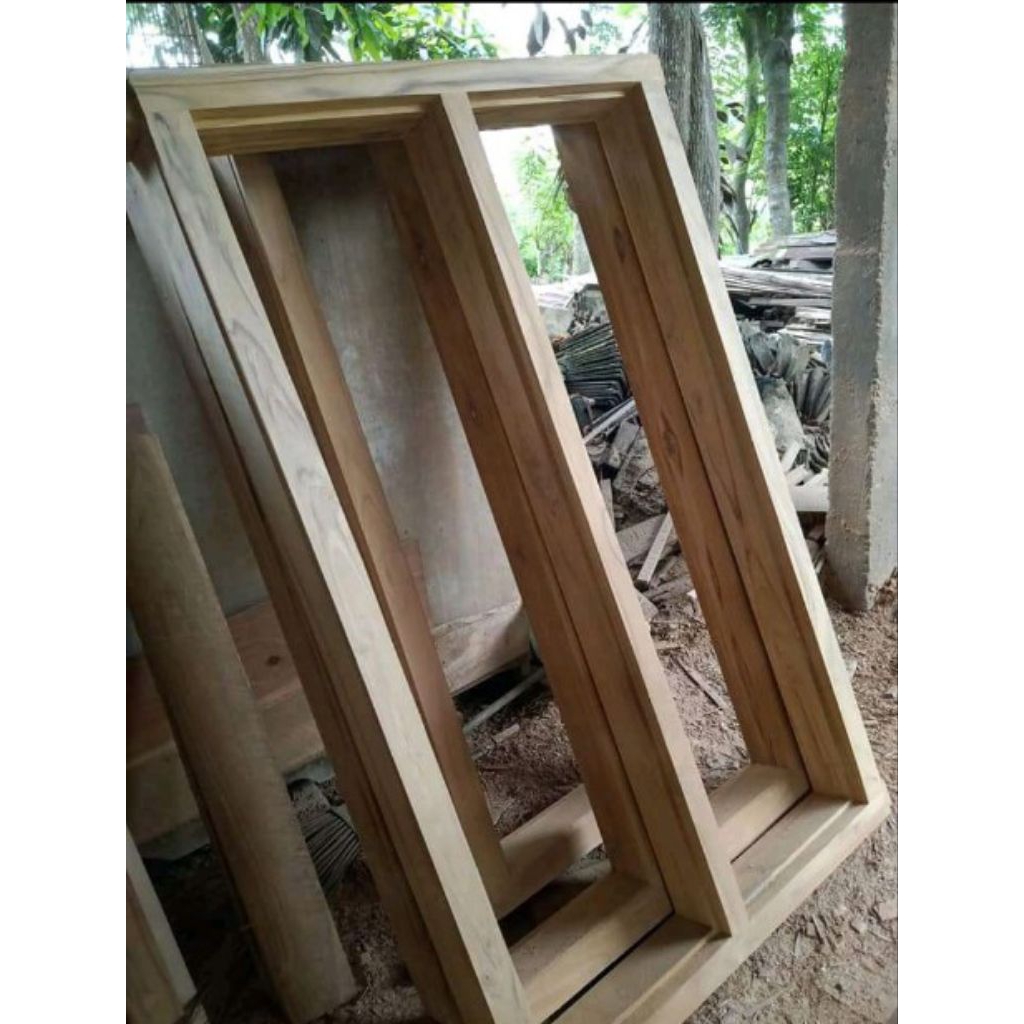 kusen pintu kusen jendela kusen pintu depan kayu jati minimalis murah ready stok kargo