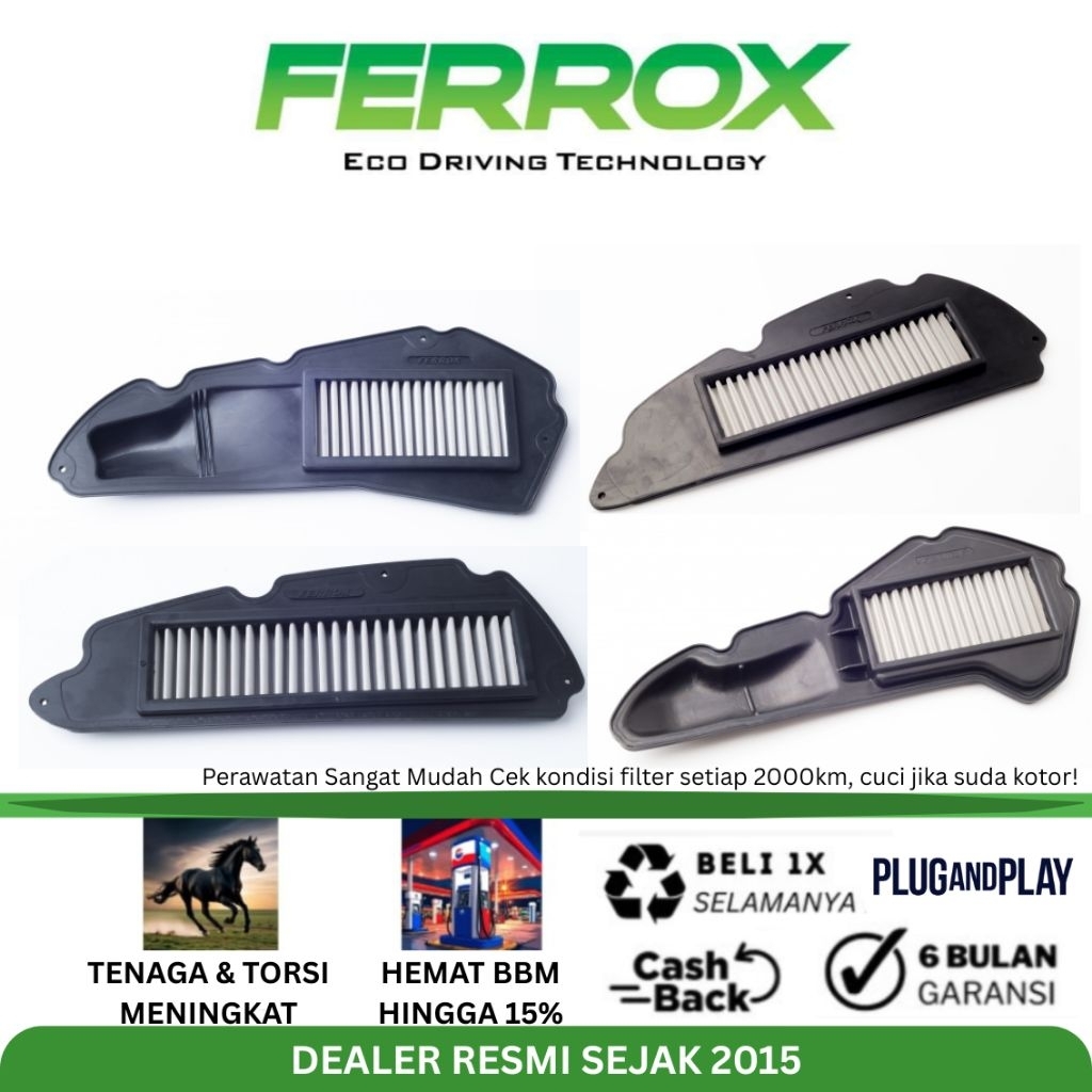 Ferrox Filter Udara Honda PCX 160 PCX 150 ADV 150 ADV 160 Forza 250