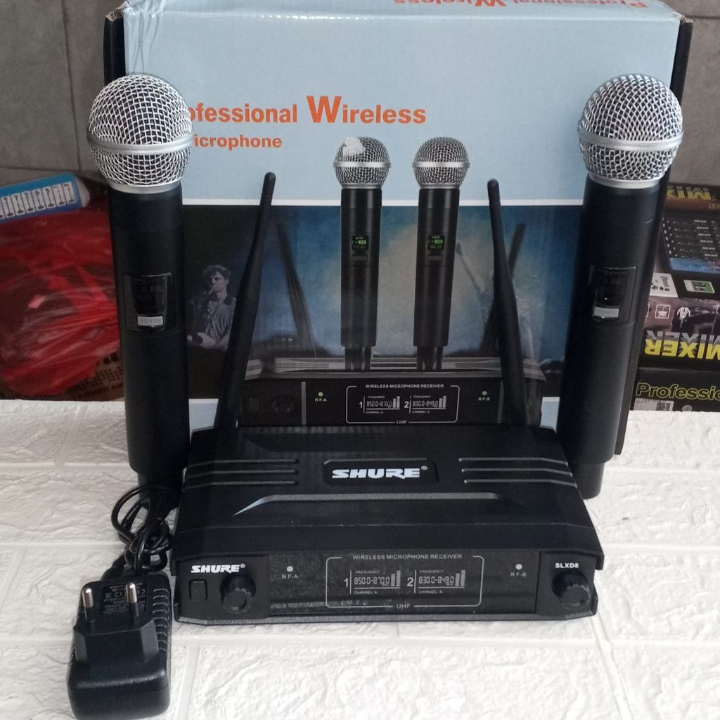 Mic wireless mic Karaoke SLXD8 suara jernih