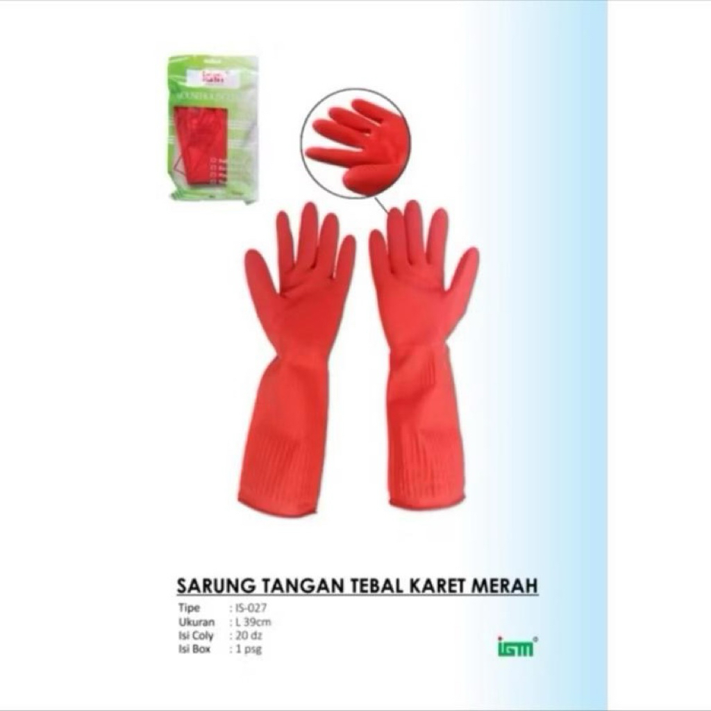 Sarung Tangan Karet Tebal Panjang IGM