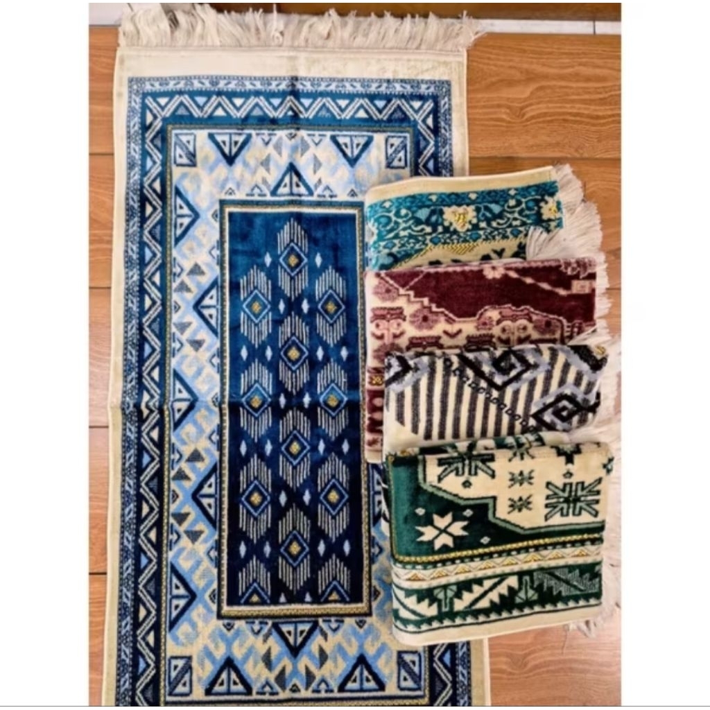 Sajadah Yakar Midi Spigel Sajadah Bulu Tebal  Halus dan Lembut Turkiye Ukuran 53 x 105cm