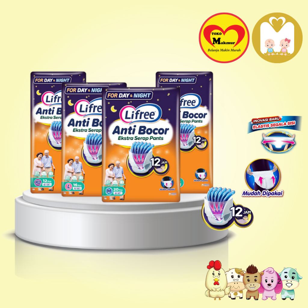 Lifree Pants Extra Serap M20 / L16 / XL12 / XXL10  / Toko Makmur Baby Shop