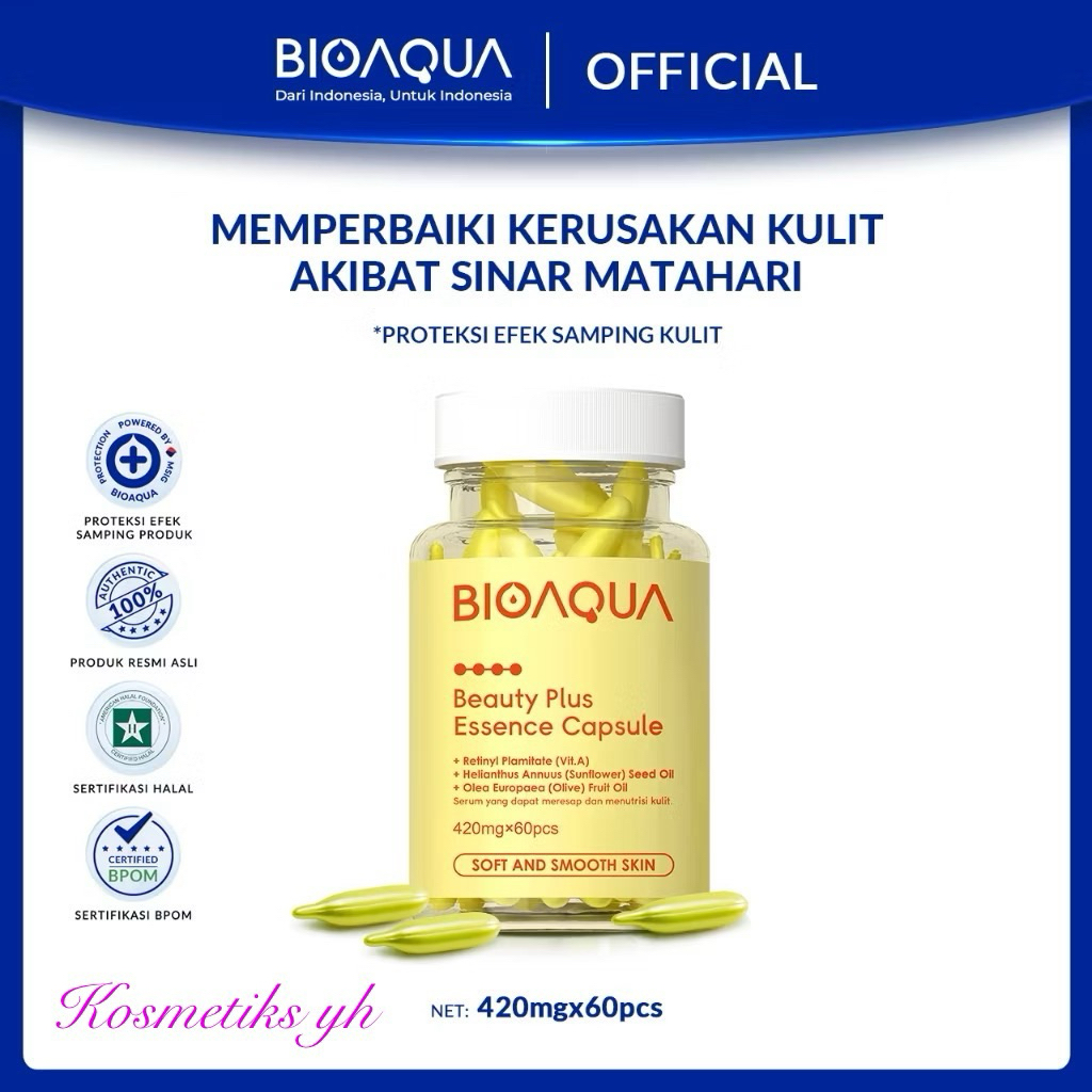 BIOAQUA SERUM WAJAH VITAMIN E FACIAL ESSENCE MOISTURIZING ANTI AGING SERUM ATAU BIOAQUA VITAMIN E DA