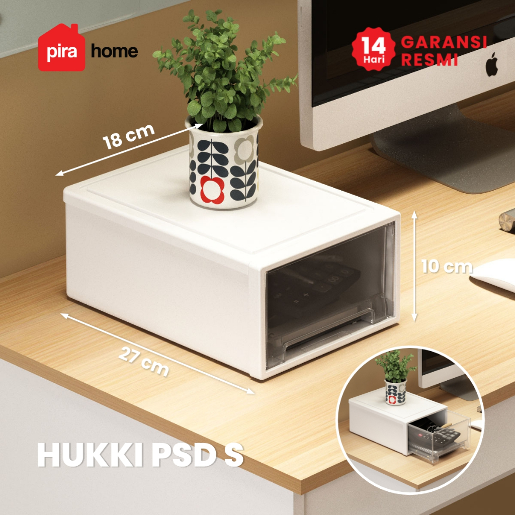 PIRA - HUKKI S PSD Kotak Penyimpanan Serbaguna / Box Plastik / Laci Susun Plastik (3PL)