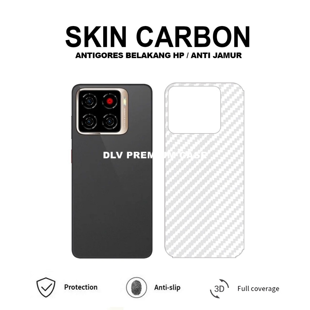 NUBIA A56 NUBIA A36  SKIN CARBON TRANSPARAN ANTIGORES BELAKANG NUBIA A56  NUBIA A36   SCB1