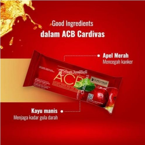 ACB CARDIAVAS 13 Sachet Suplemen Jantung Kolesterol Gula Darah