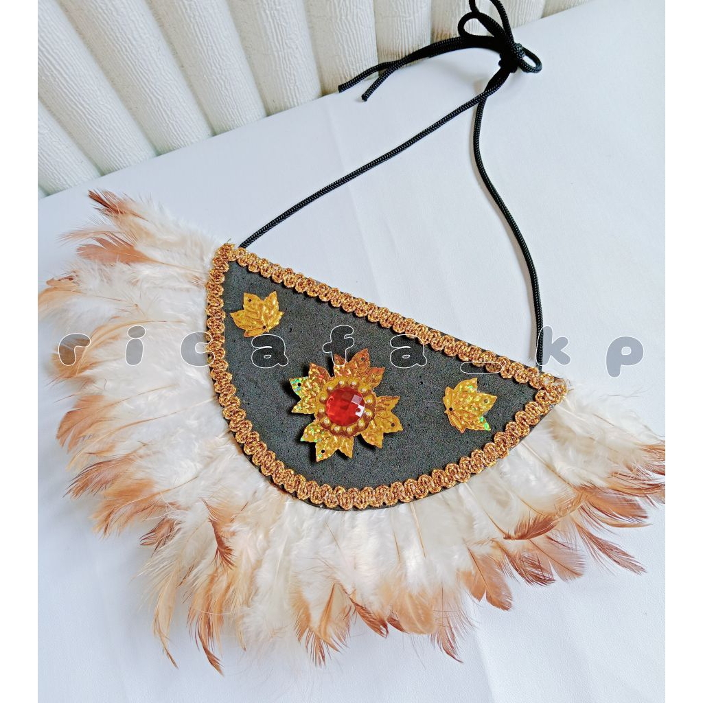 (2) KALUNG BULU ADAT PAPUA - KALUNG BULU - AKSESORIS ADAT PAPUA