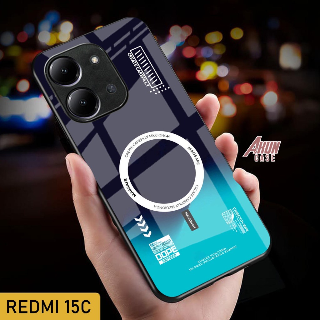 Softcase Glass Kaca Redmi 15C - Casing Hp Redmi 15C  - Case Hp Terbaru - Softcase Redmi 15c - S272