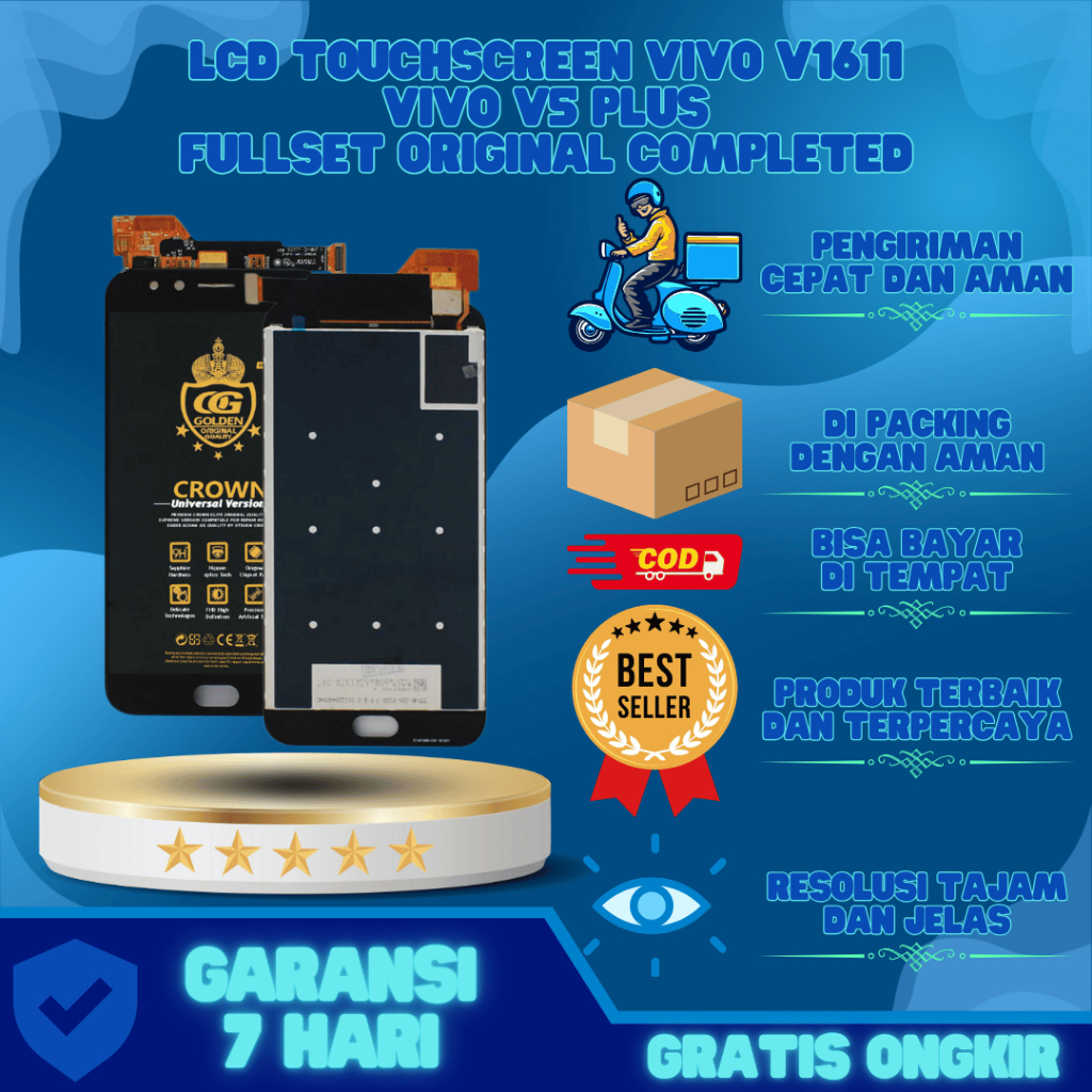 LCD VIVO V5 PLUS / VIVO 1611 TOUCHSCREEN FULLSET COMPLETE ORIGINAL