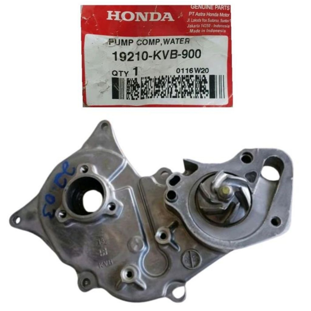 WATER PUMP POMPA AIR RADIATOR HONDA VARIO 110 CW TECHNO KARBU19210-KVB-900 atau 19200-KVB-N50