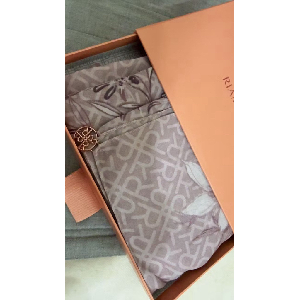 RIA MIRANDA MONOGRAM SAZWA SCARF