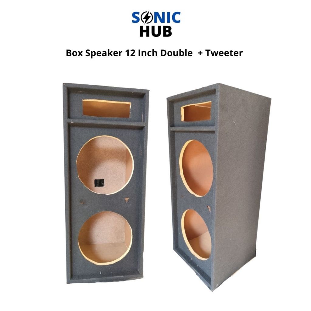 BOX SPEAKER 2 X 12INCH PLUS LUBANG TWEETER
