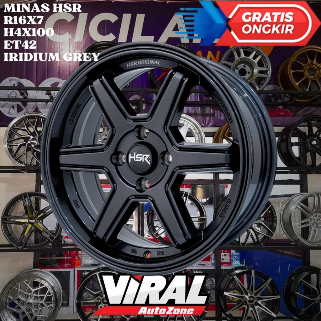 Velg Mobil Racing Calya, Sigra, Lancer, Mobilio, Ring 16 HSR MINAS R16
