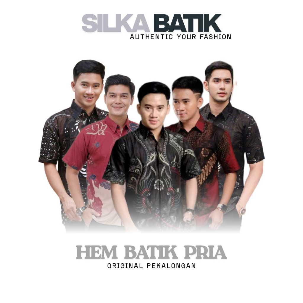 Baju Batik Pria Lengan Pendek / Azriel Batik Premium / Kemeja batik pria lengan pendek