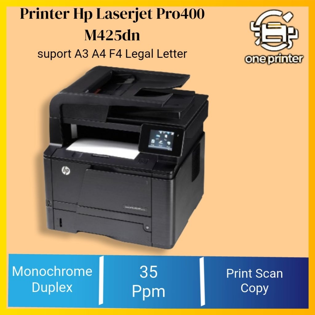Printer Hp Laserjet Pro 400 MFP M425dn Foto Copy F4 Mini Secon Siap Pakai