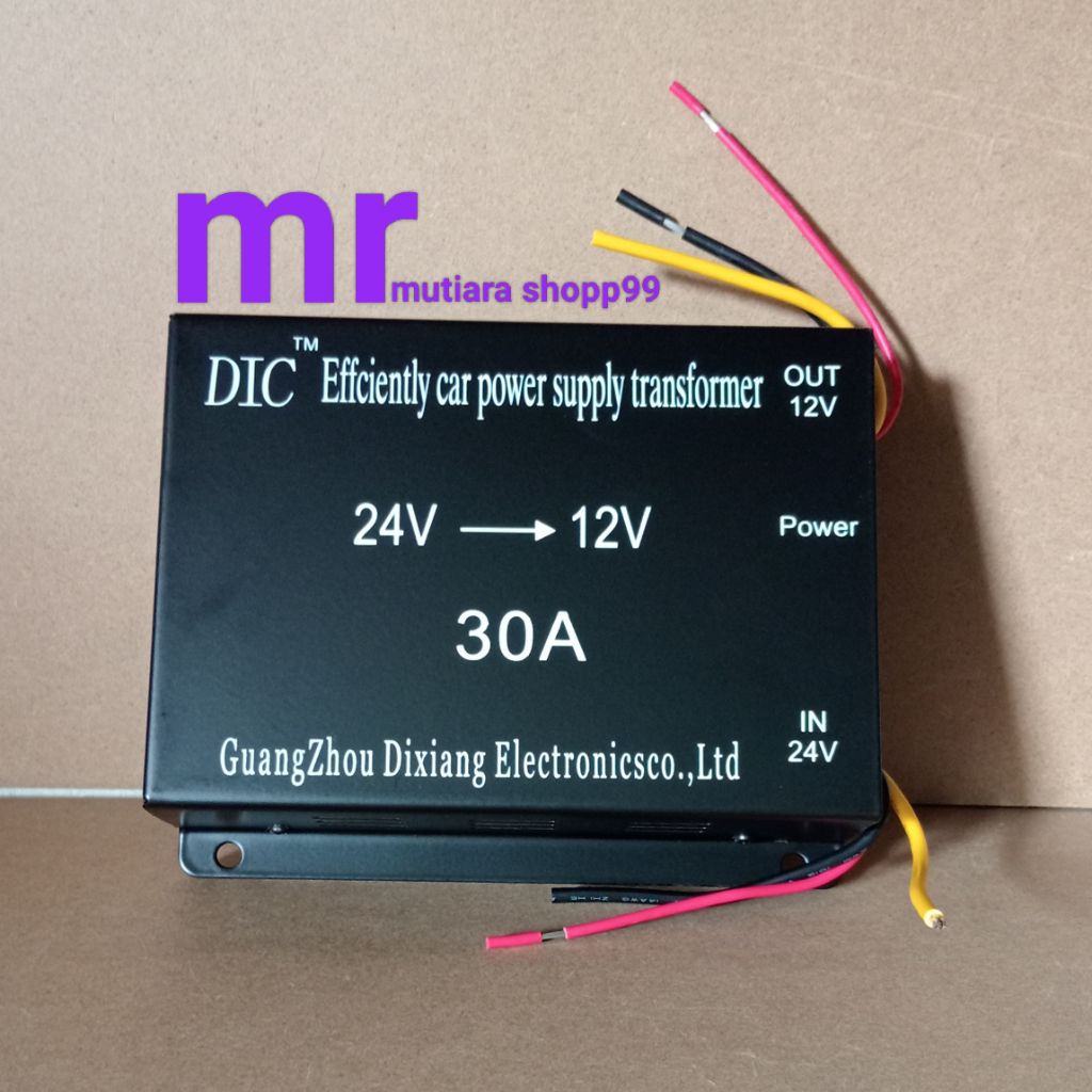 Step down 30 Amper DC 24V TO 12V Converter DC 24volt ke 12volt  30 AMPERE.