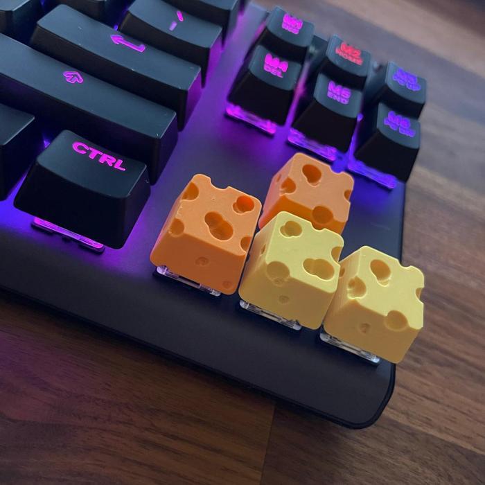 Cheese Keycap Keyboard Keycap unik Keju