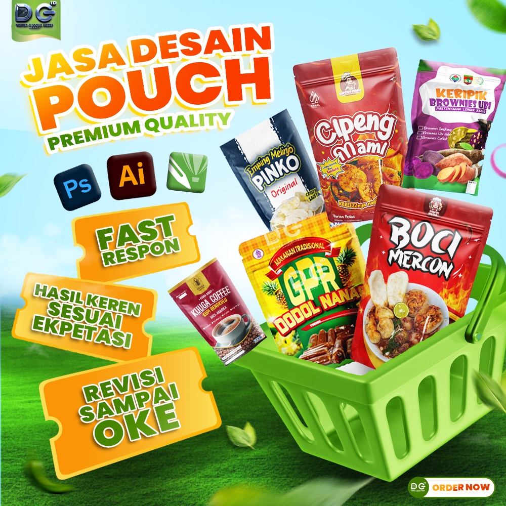 Jasa Desain Pouch Produk | Desain Kemasan, Label & Stiker Kreatif – DC ID