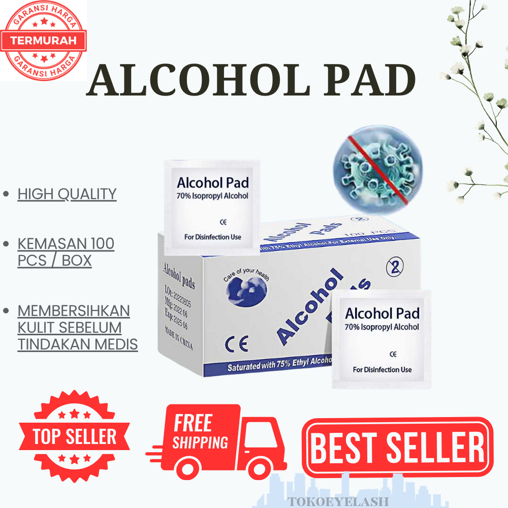 ALKOHOL PADS / TISSUE ALKOHOL ONEWSWAB/ ALKOHOL PADS KAPAS ALKOHOL// ONESWABS ONE SWABS ALKOHOL//SWA