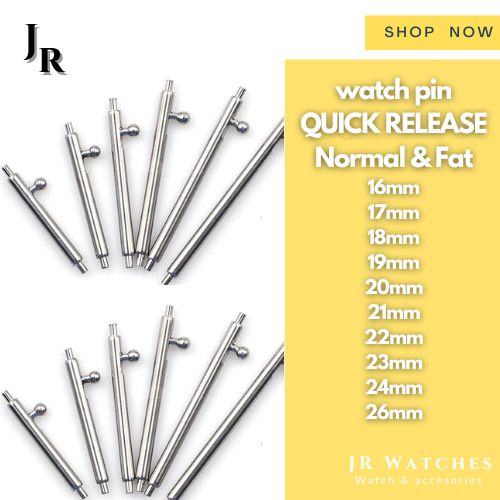 Pin Spring Bar Quick Release QR Untuk Tali Strap Jam Tangan 16mm 17mm 18mm 19mm 20mm 21mm 22mm 23mm 