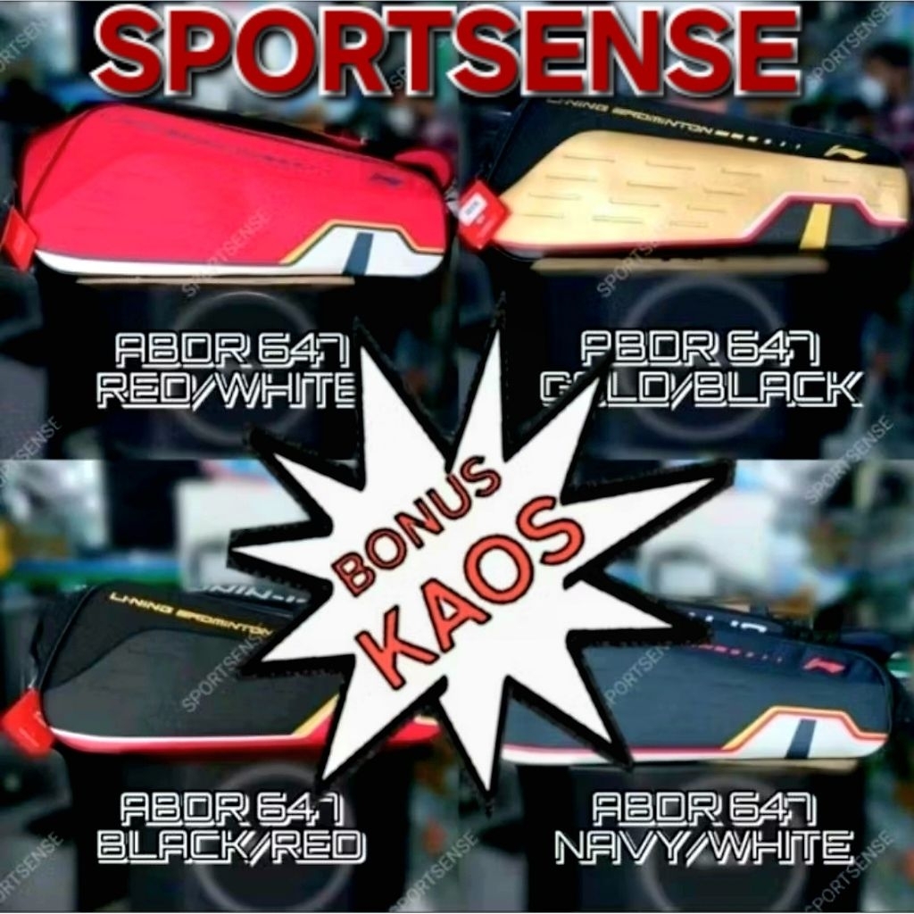 Tas Badminton Bulutangkis Lining Li Ning Li-Ning ABDR 647 ABDR647 Original