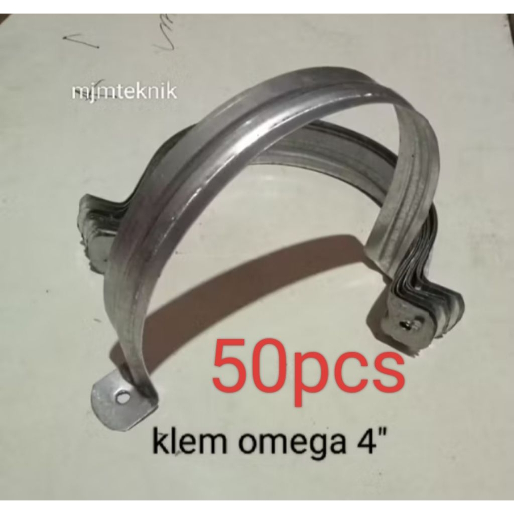 50pcs KLEM PIPA PARALON 4 inch