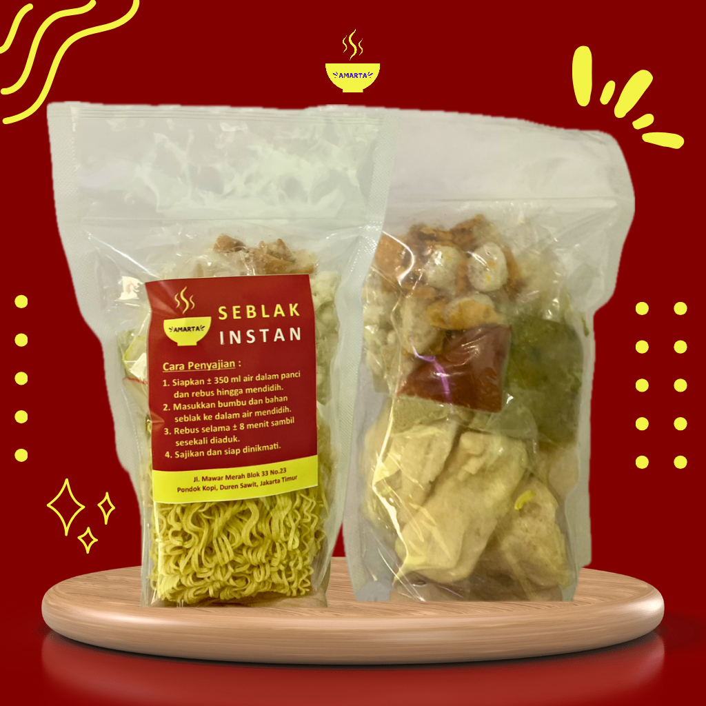 Seblak Instan Kering Cuanki Komplit Pedas
