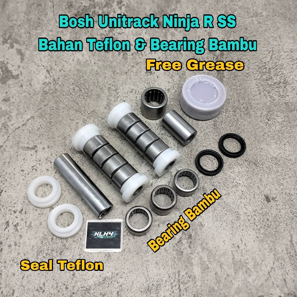 Bosh Unitrack Ninja R SS Set Bosh Monoshock Bush Lengan Ayun Full Bearing Bambu New Custom Bushing M