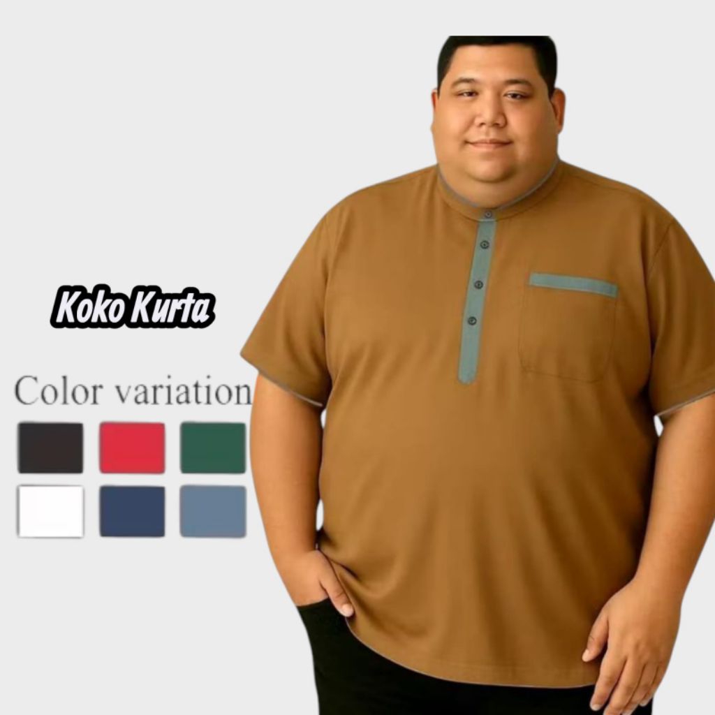 Baju Koko Kurta Big Size XXL XXXL 4XL 5XL 6XL 7XL 8XL Koko Kurta Pakistan Jumbo Oversize