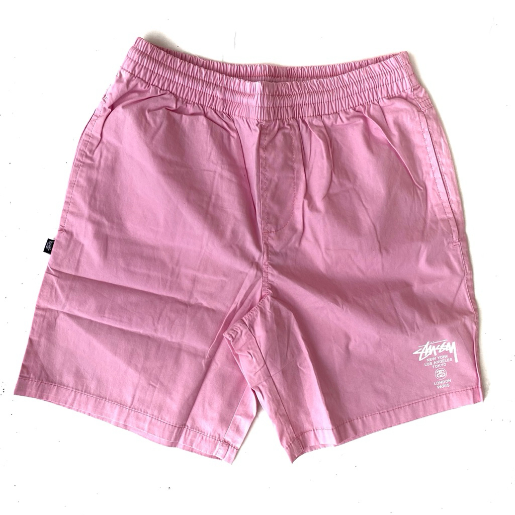 Stussy Tour soft pink Short board pants celana pendek original
