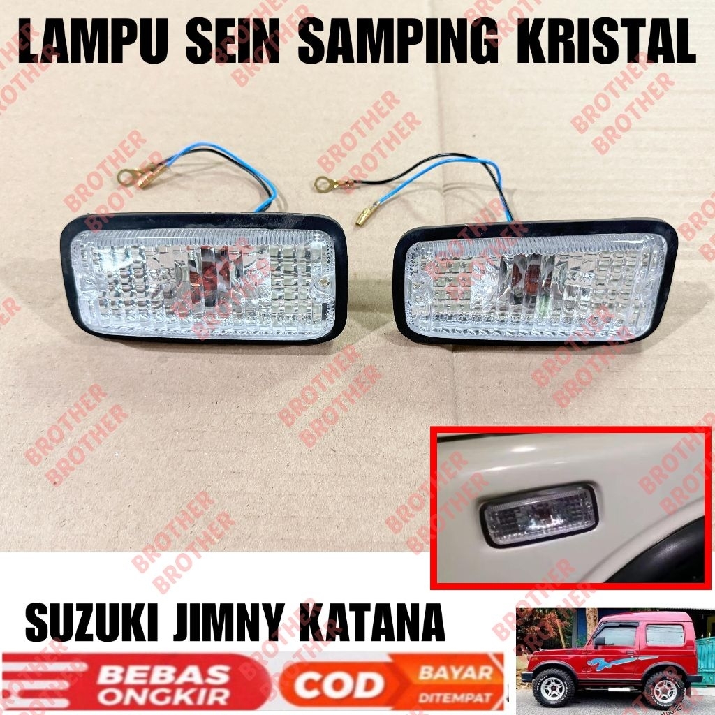 Lampu LED Sein Samping Mobil Jimny Katana Kristal Sen - Kuning