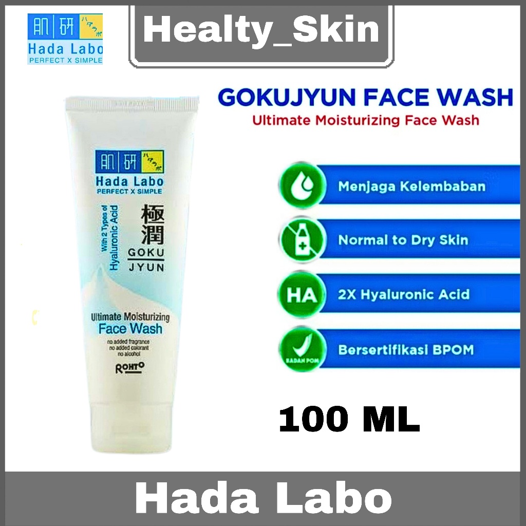 Hada Labo Gokujyun Moisturizing Face Wash 100ml