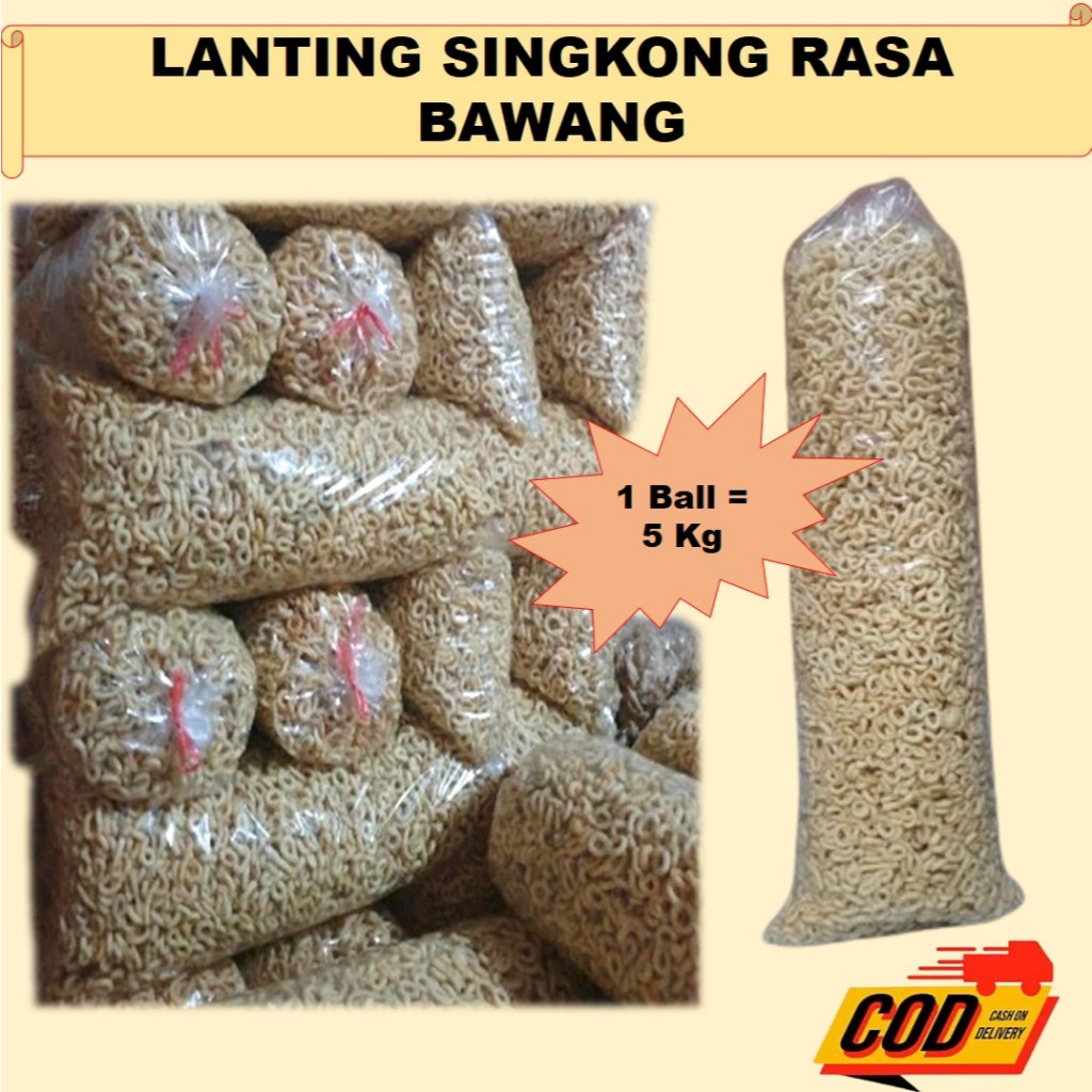 1 Ball 5 Kg Lanting Singkong Asli Kebumen Lanting Rasa Bawang