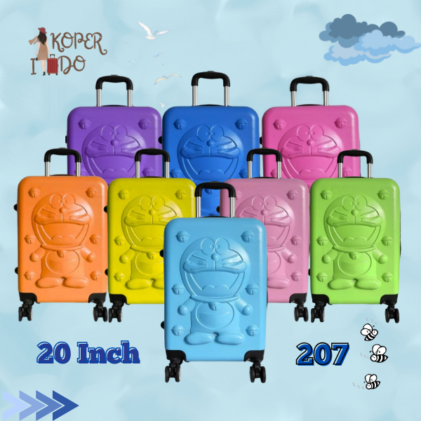 Koper Tipe 207 Ukuran 20 Inch  ROBERT ANSELL Koper Lucu Koper Anak Koper Karakter Koper Doraemon Kop
