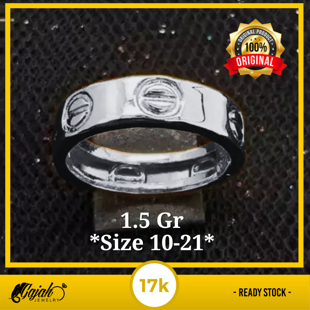 Cincin Emas 17K - Toko Emas Gajah - 1.5 Gram 1419