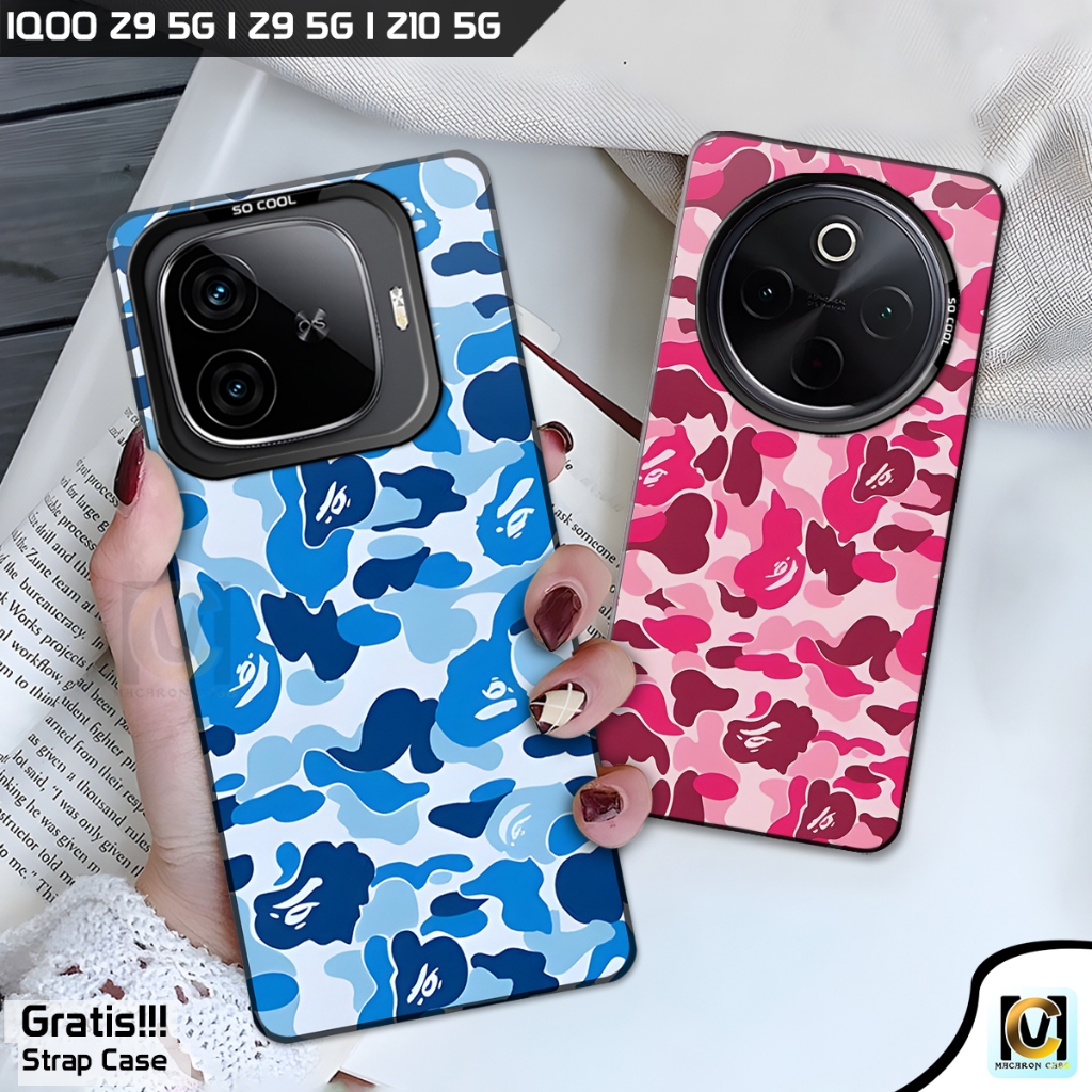 Case So Cool Iqoo Z9 5G | Iqoo Z9X 5G | Iqoo Z10 5G Terbaru 2025 Motif Bape | SoftCase HP Vivo IQOO 