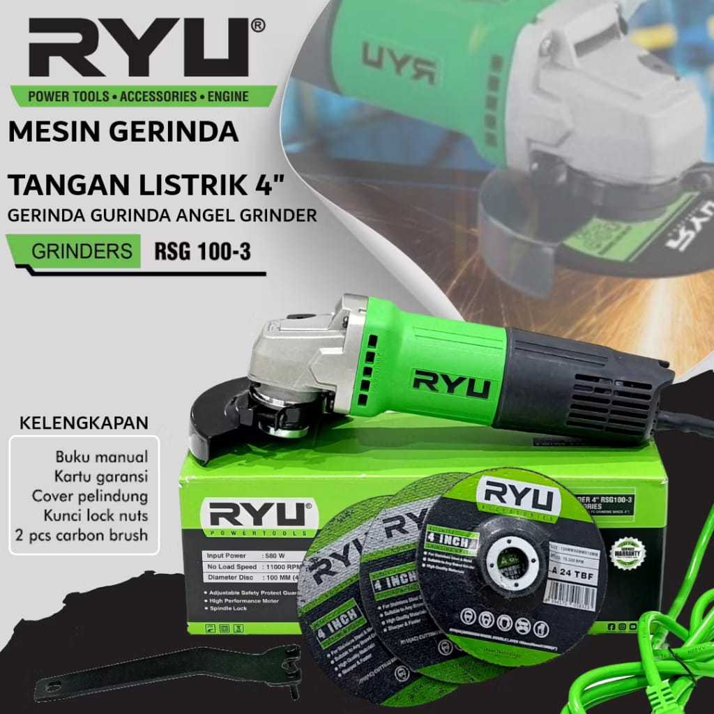 GRINDER RSG 100-3 / MESIN GURINDA RYUGRINDER RSG 100-3
