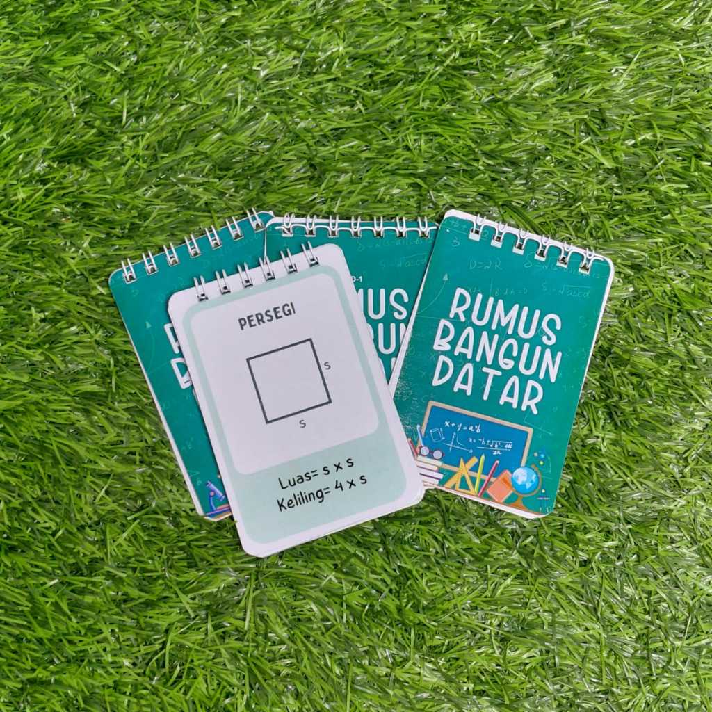 Flash card rumus bangun datar, Rumus bangun datar