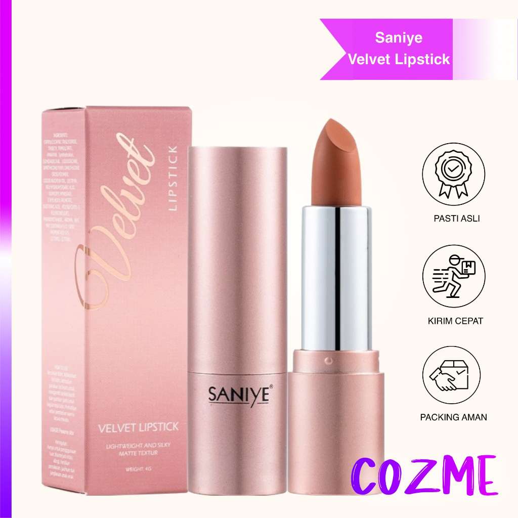 SANIYE Velvet Lipstick | Lightweight & Silky Matte Textur