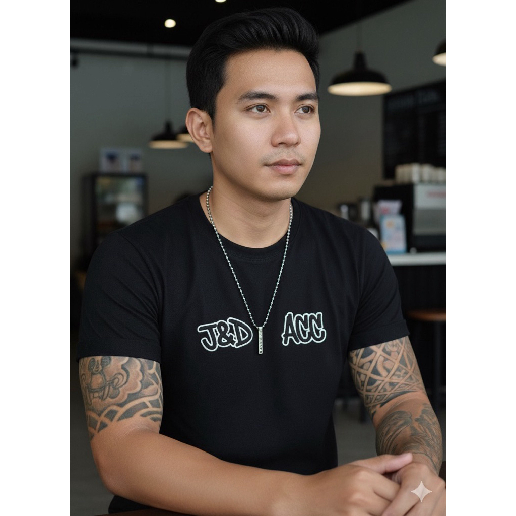 Kalung monel balok Kalung Liontin balok Kalung Pria Wanita Kalung kotak