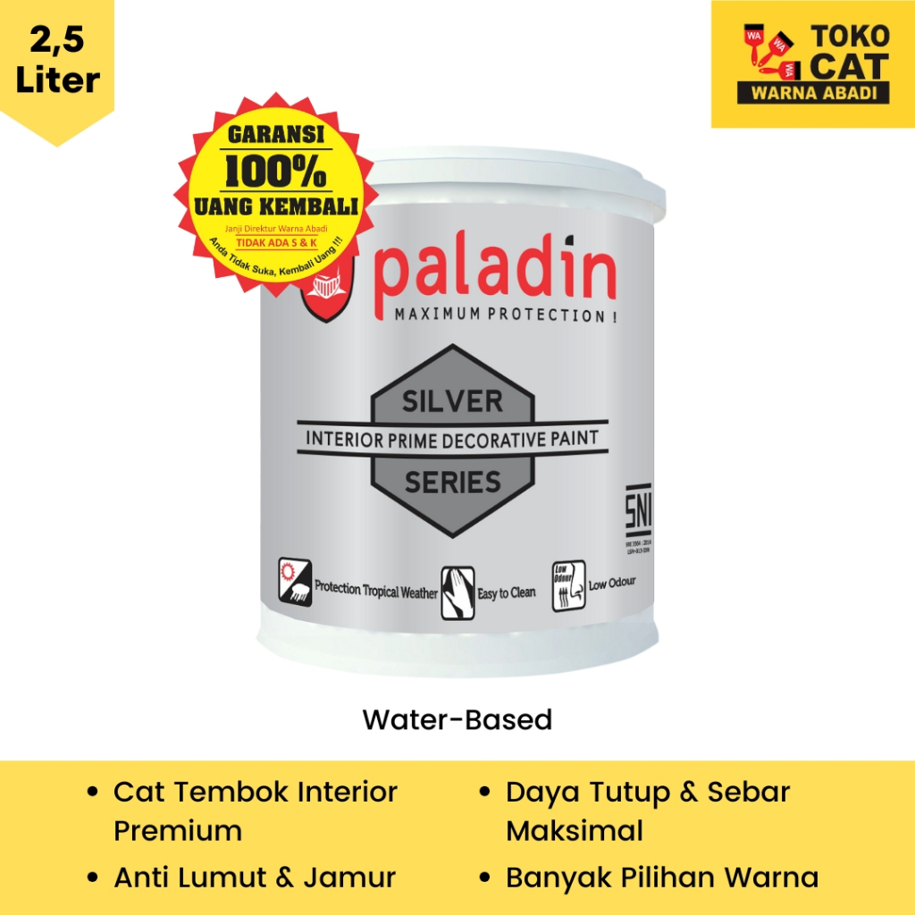 Cat Tembok Interior Paladin Silver 2.5 Liter