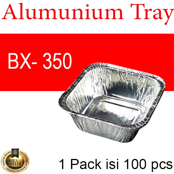ALUMINIUM FOIL CUP I ALUMINIUM FOIL TRAY I AlumInium foil + Tutup I KOTAK ALUMINIUM I BX 0350